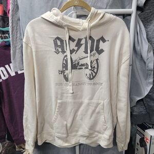 AC/DC Cream Hoodie Sweater